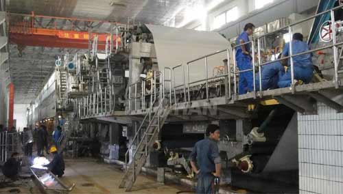 80t 18h waste paper deinking pulping line